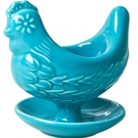 Rice egg cup stoneware, turquoise
