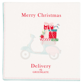 Greengate Paper Napkins Scooter white small 20pcs