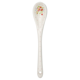 Greengate Stoneware Sinja white spoon