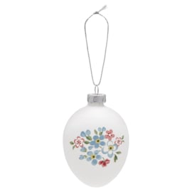 Greengate Egg ornament hanging Meryl white