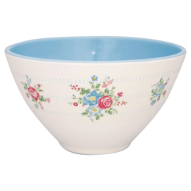 Greengate Melamine cereal bowl Henrietta white