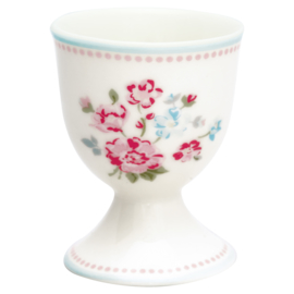 Greengate Stoneware Sonia white egg cup