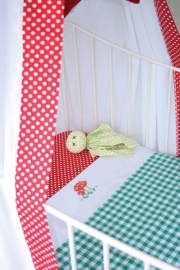 Cottonbaby ledikant lakentje printed paddestoel