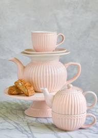 Greengate Stoneware Alice pale pink  teapot