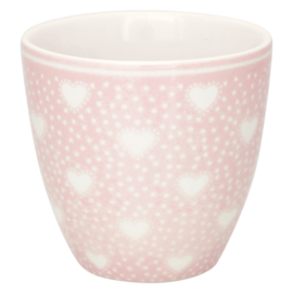Greengate Stoneware Penny pale pink Mini latte cup