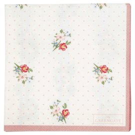 Greengate paper napkins Eja white small 20pcs.