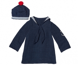 Maileg kledingsetje mega (Large) boy, Sailor blouse & hat