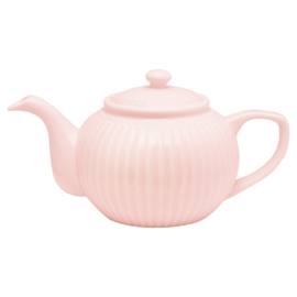 Greengate Stoneware Alice pale pink  teapot