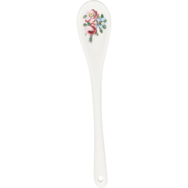 Greengate Stoneware Madison white spoon