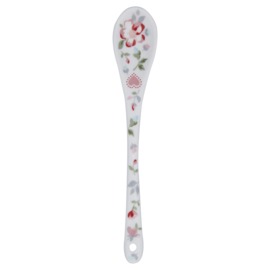 Greengate Stoneware Merla white spoon