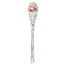 Greengate Stoneware Vivianne white spoon