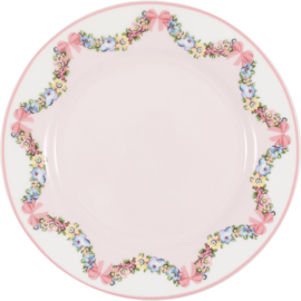 Greengate Stoneware Maya pale pink plate