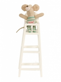 Maileg high chair for xsmall baby, off white