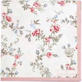 Greengate paper napkins Carly white small 20pcs.