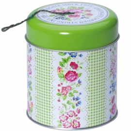 Greengate tin Garden w/thread jute