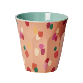 Rice Melamine beker, Coral Dapper Dot Print