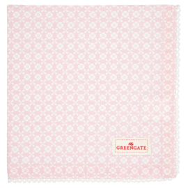 Greengate bread basket napkin Helle pale pink