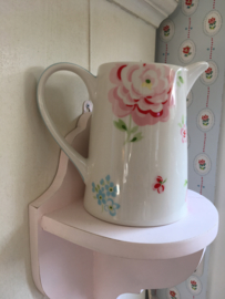 Greengate Stoneware Meryl white jug 1 ltr.