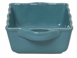 Rice italian stoneware ovendish small, turquoise