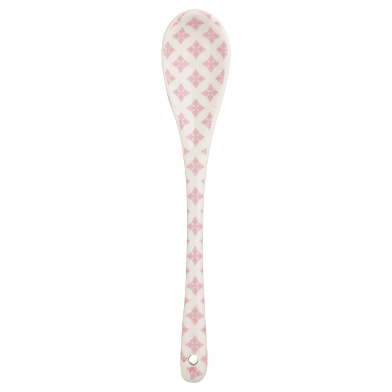 Greengate Stoneware Sasha pale pink spoon