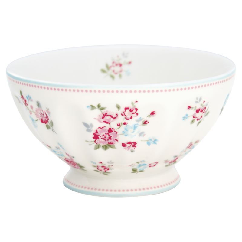 Greengate Stoneware Sonia white french bowl XLarge