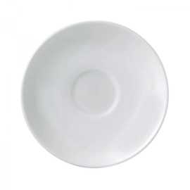 Wedgwood White China Espressokopje met schotel model Leigh