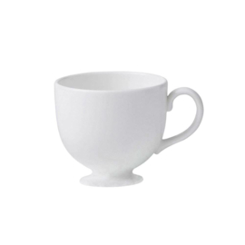 Wedgwood White China Espressokopje met schotel model Leigh