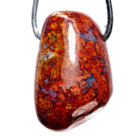 Jaspis, Chalcedon "Universit" edelsteen hanger │ 1x UNIEK