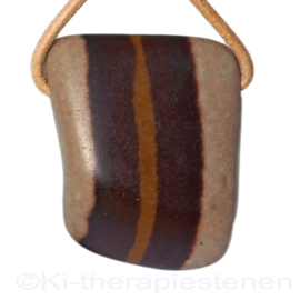 Shiva Lingam hanger geboord Groot 1x uniek ex.