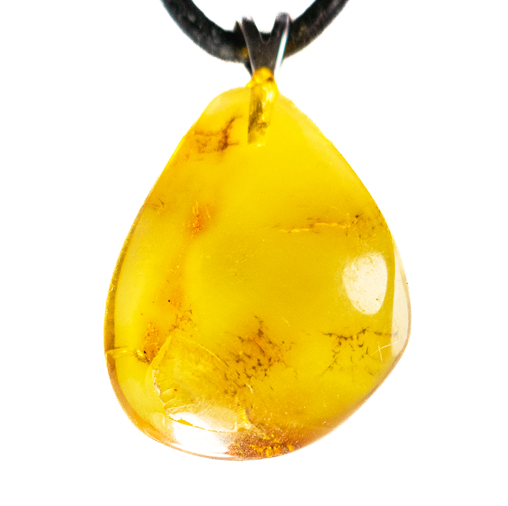 Barnsteen, Amber Groot edelsteen hanger 1x UNIEK