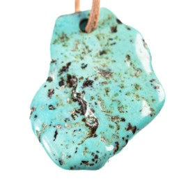 Turquoise Natuur 'Kingman' Arizona, Groot hanger │1x UNIEK