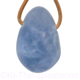 Calciet (Blauw) edelsteen hanger Groot per st.