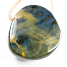 Nellite met Pietersiet Groot hanger 1x UNIEK.