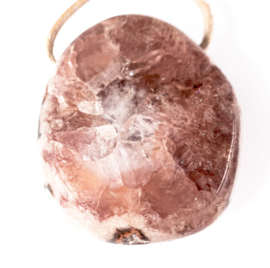 Amethist, Rosa Amethist  Groot geboord | 1x UNIEK
