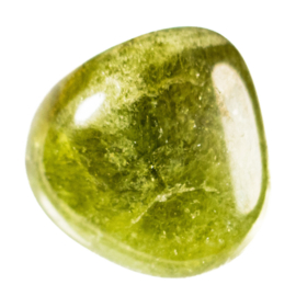 Granaat: groene Granaat (Grossulaar) trommelsteen (XL)  1x UNIEK
