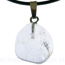 Topaas blauw edelsteen hanger (plat)