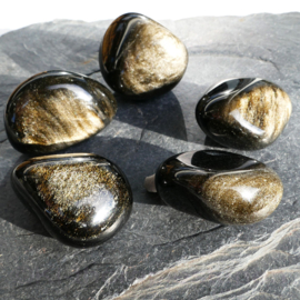 Obsidiaan, Goud A kwaliteit TS (XL) SET van 5x stuks