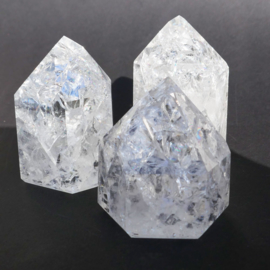 Bergkristal Fire & Ice A kwaliteit,  regenboogkwarts p.st.