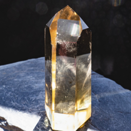 Citrien  Kristal (Natuur) kristal Obelisk 1x UNIEK