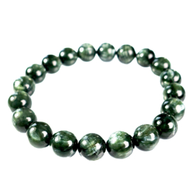 Serafeniet, (Klinochloor) armband, ø 10 mm | per st.