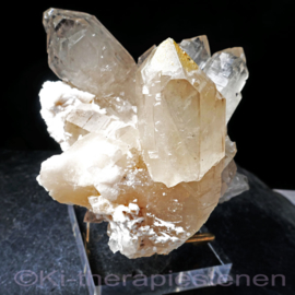 Bergkristal-Citrien Kathedraal kwarts  kristalcluster natuur