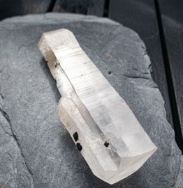 Magische Laserkristal - (Binnen-Mongolië) met Hematiet en coating 1x UNIEK