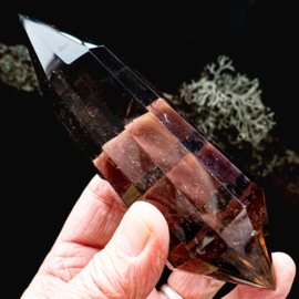 Dubbeleinder  Phi - Vogel kristal - 12 Zijdig,  L. 14,5 cm, 0,33 kilo