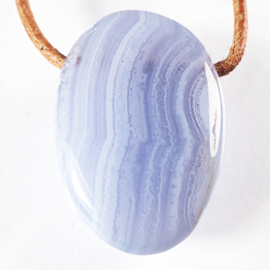 Chalcedoon hanger groot 1x UNIEK