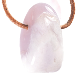 Chalcedoon, 'Rozen Chalcedoon',  hanger 1x UNIEK