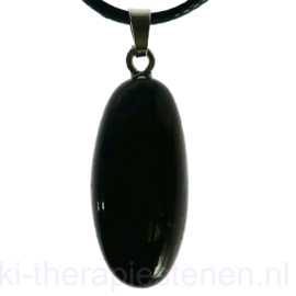 Shiva Lingam, zwart, hanger p.st.