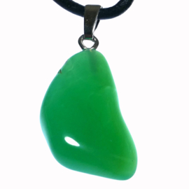 Chrysopraas  925 zilv. hanger per st.