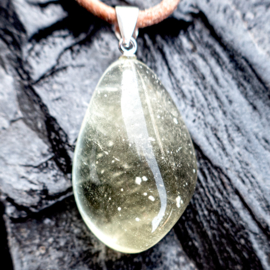 Libisch Woestijnglas - Goud Tektiet  hanger │1x UNIEK