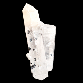 Magische Laserkristal - (Binnen-Mongolië) met Hematiet en coating 1x UNIEK