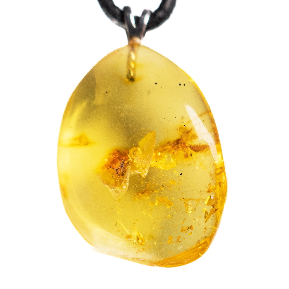 Barnsteen, Amber Groot edelsteen hanger per st.
